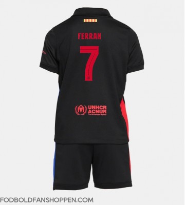 Barcelona Ferran Torres #7 Udebanetrøje Børn 2024-25 Kortærmet (+ Korte bukser)